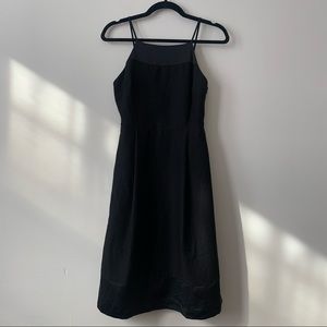 Black fit and flare dress